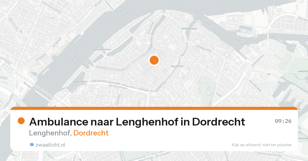 Ambulance naar Lenghenhof in Dordrecht — 24 aug 2026