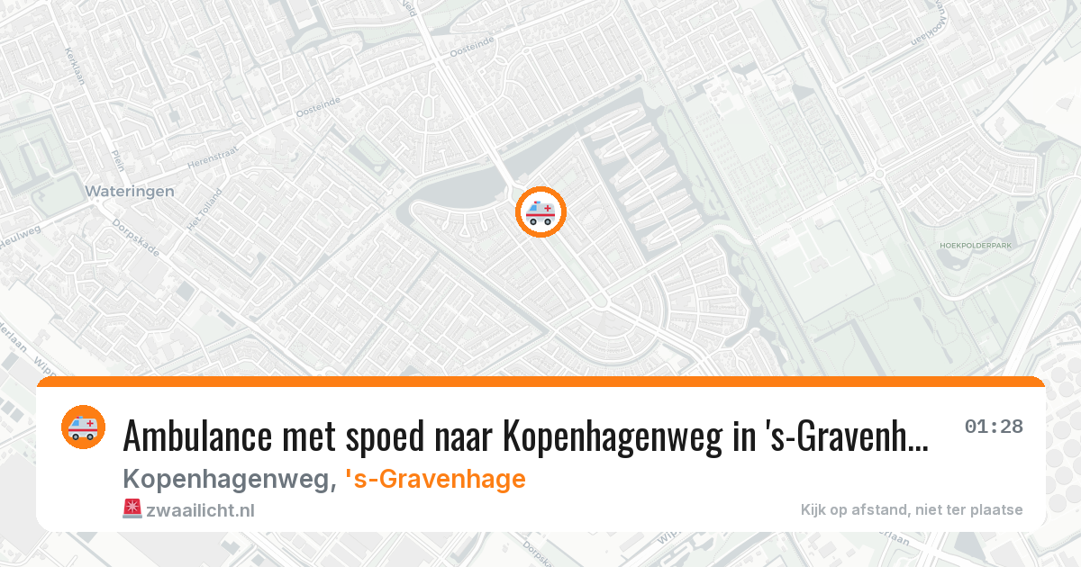 Ambulance met spoed naar Kopenhagenweg in 's-Gravenhage — 22 jun 2026
