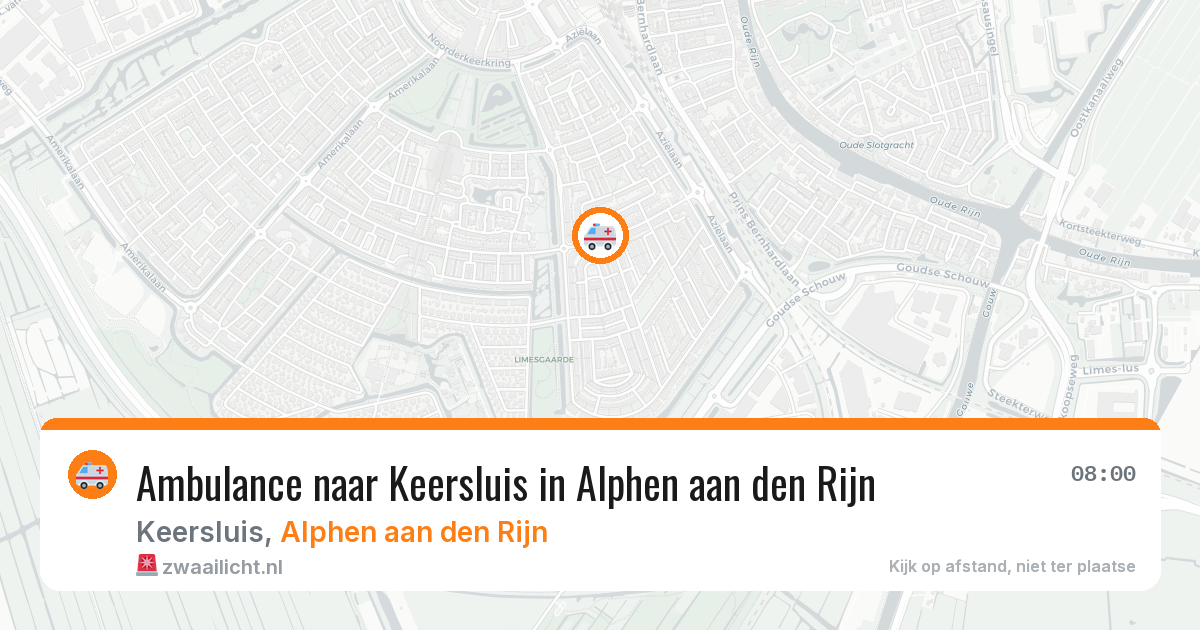 Ambulance naar Keersluis in Alphen aan den Rijn — 1 mei 2026