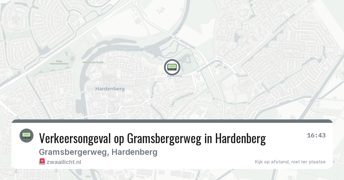 Verkeersongeval op Gramsbergerweg in Hardenberg — 20 jun 2026