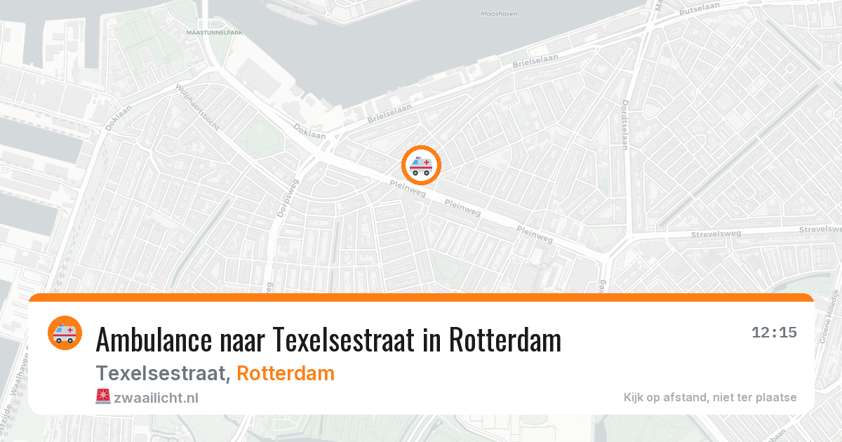 Ambulance naar Texelsestraat in Rotterdam — 18 jun 2026