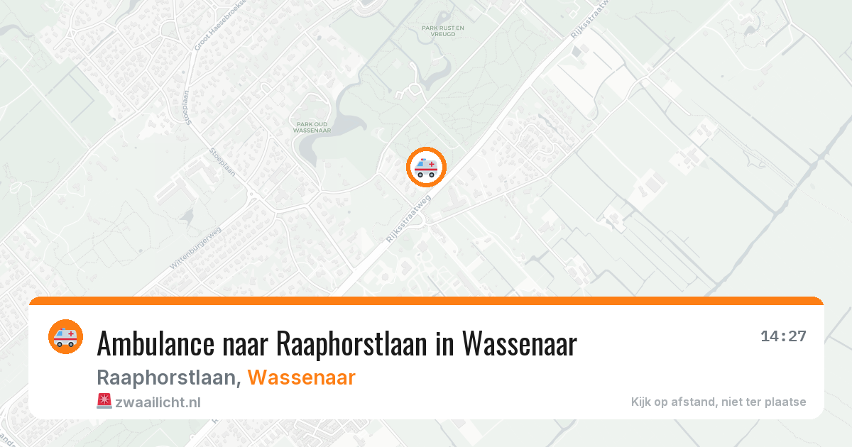 Ambulance naar Raaphorstlaan in Wassenaar — 28 jul 2026