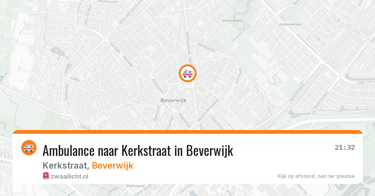Ambulance naar Kerkstraat in Beverwijk — 2 aug 2026