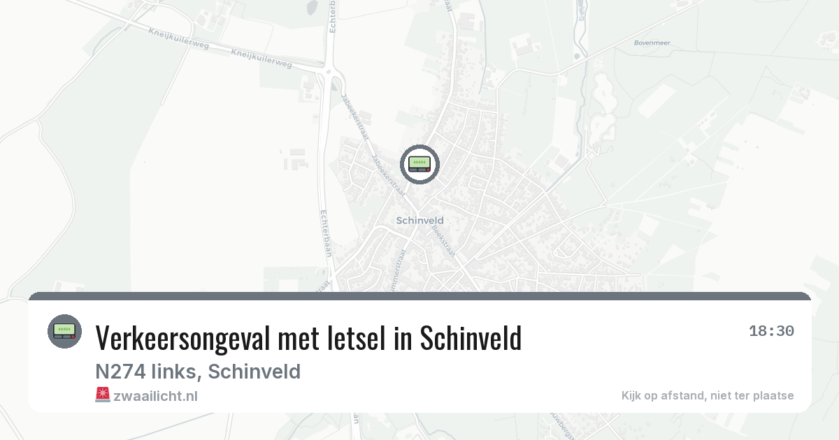 Verkeersongeval met letsel in Schinveld — 3 apr 2026