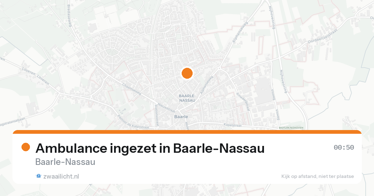 Ambulance ingezet in Baarle-Nassau — 6 jun 2026