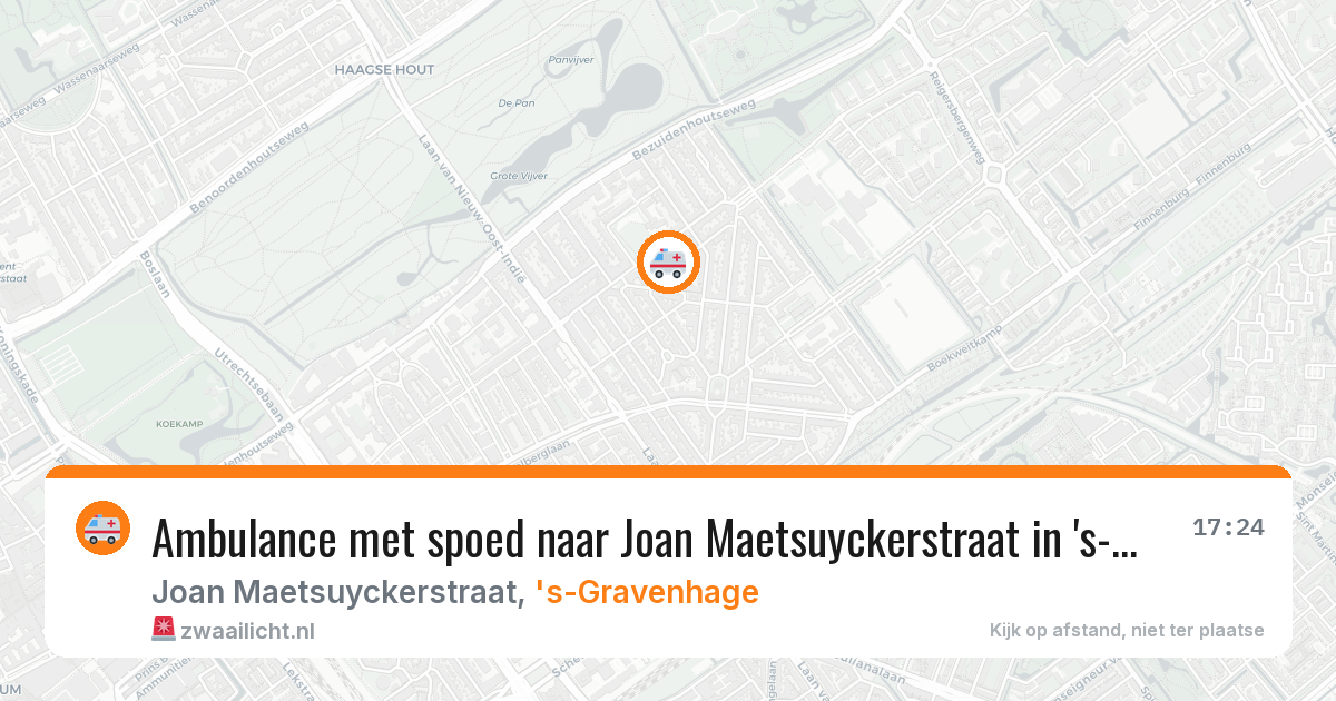 Ambulance met spoed naar Joan Maetsuyckerstraat in 's-Gravenhage — 21 mrt 2026