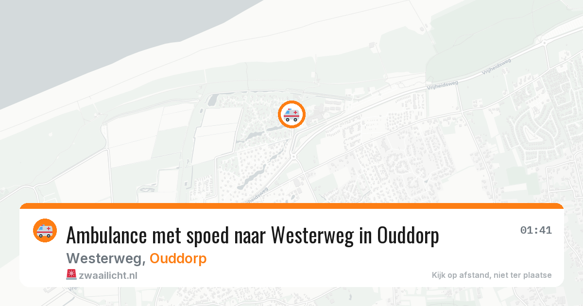 Ambulance met spoed naar Westerweg in Ouddorp — 4 jul 2026