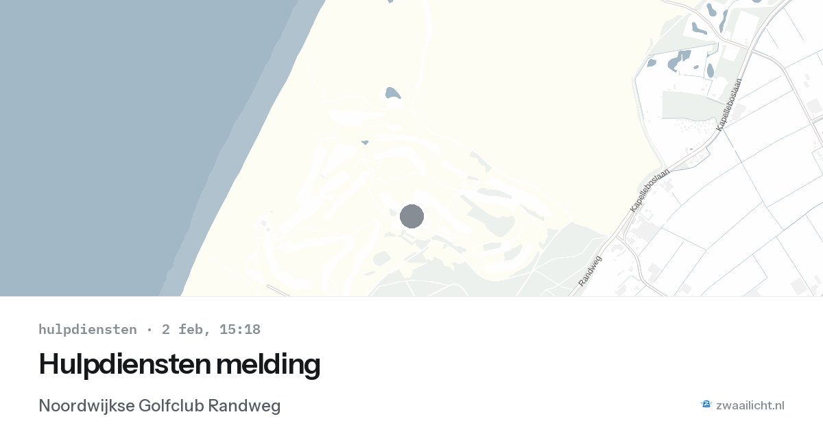 Hulpdiensten melding — 2 feb 2026