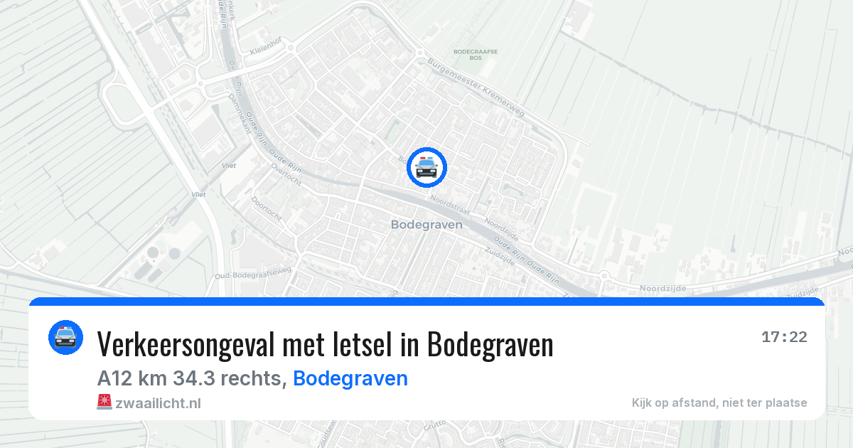 Verkeersongeval met letsel in Bodegraven — 6 jul 2026