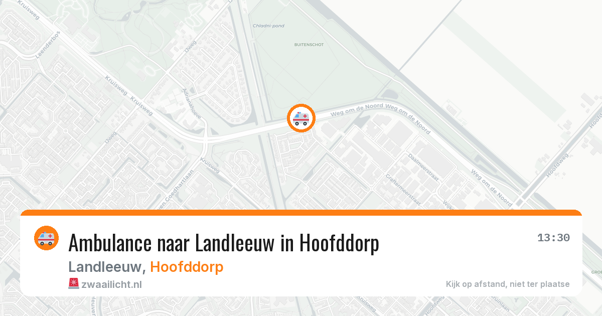 Ambulance naar Landleeuw in Hoofddorp — 29 jan 2026