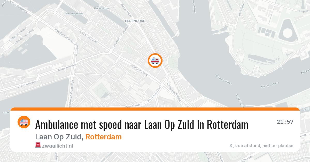 Ambulance met spoed naar Laan Op Zuid in Rotterdam — 13 apr 2026