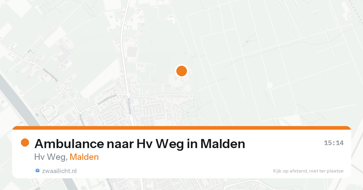 Ambulance naar Hv Weg in Malden — 17 aug 2026