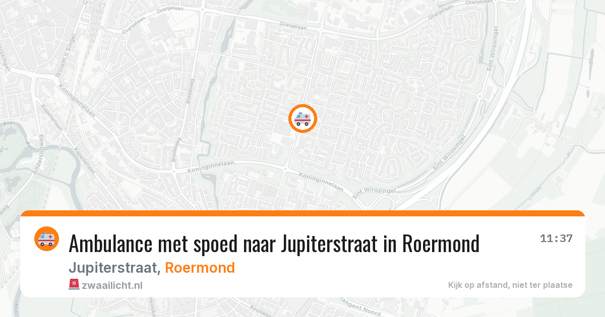 Ambulance met spoed naar Jupiterstraat in Roermond — 3 apr 2026