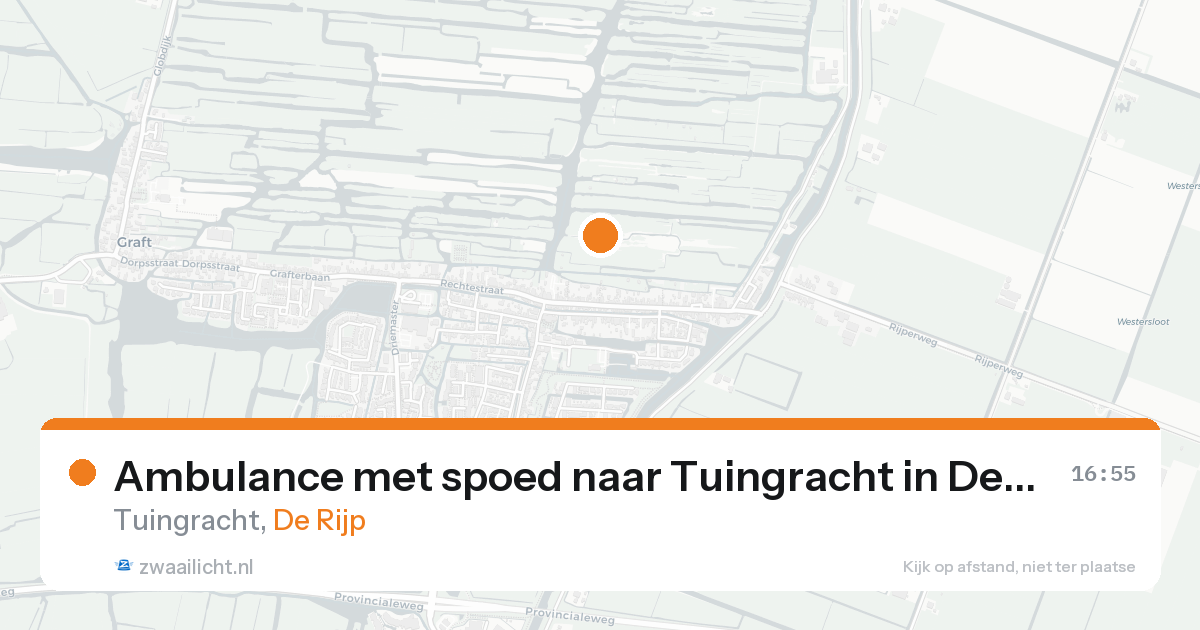 Ambulance met spoed naar Tuingracht in De Rijp — 15 aug 2026
