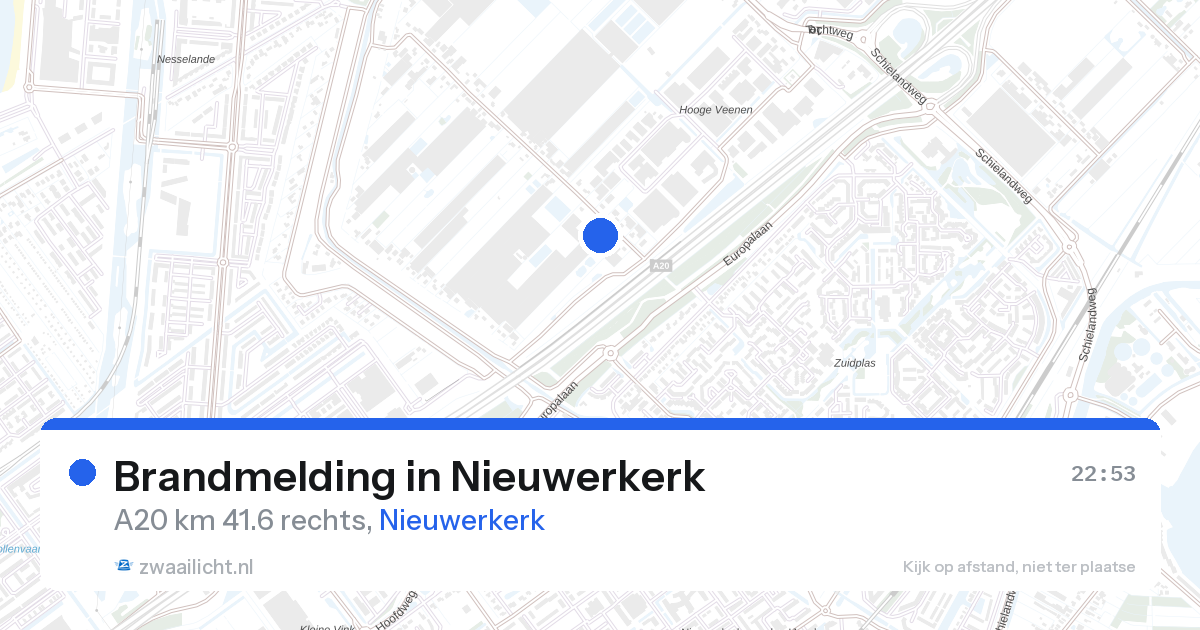 Brandmelding in Nieuwerkerk — 26 aug 2026