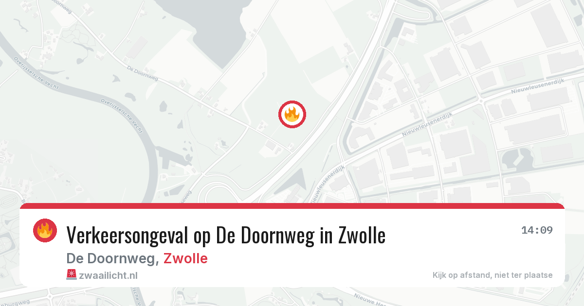 Verkeersongeval op De Doornweg in Zwolle — 12 apr 2026