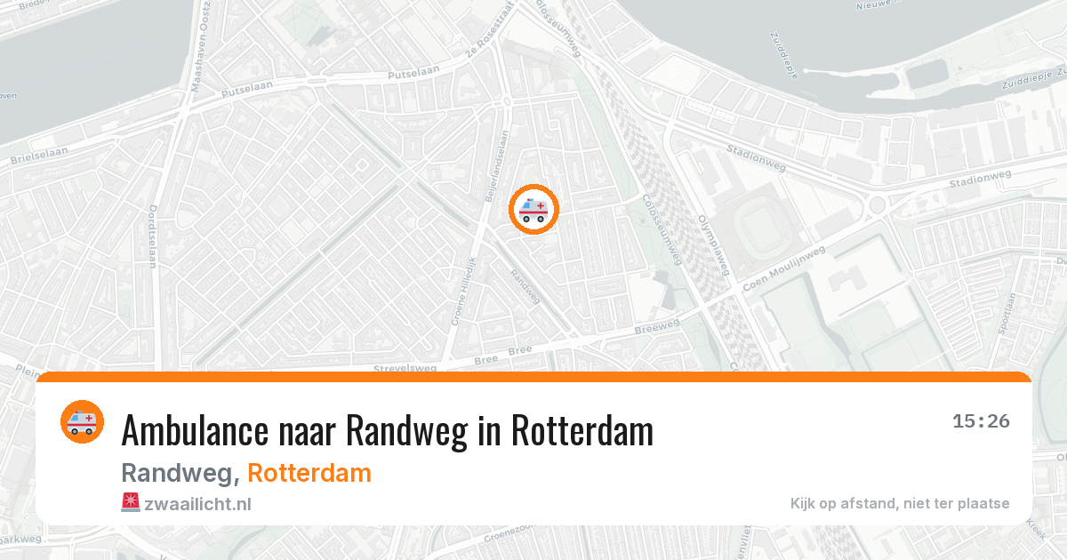 Ambulance naar Randweg in Rotterdam — 24 mrt 2026