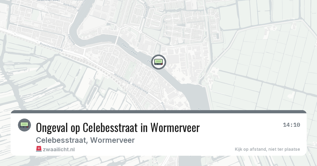 Ongeval op Celebesstraat in Wormerveer — 13 feb 2026