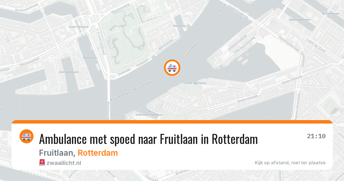 Ambulance met spoed naar Fruitlaan in Rotterdam — 28 mei 2026