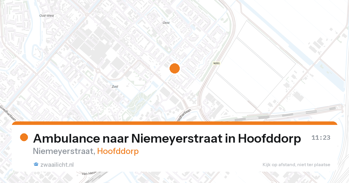 Ambulance naar Niemeyerstraat in Hoofddorp — 11 jun 2026