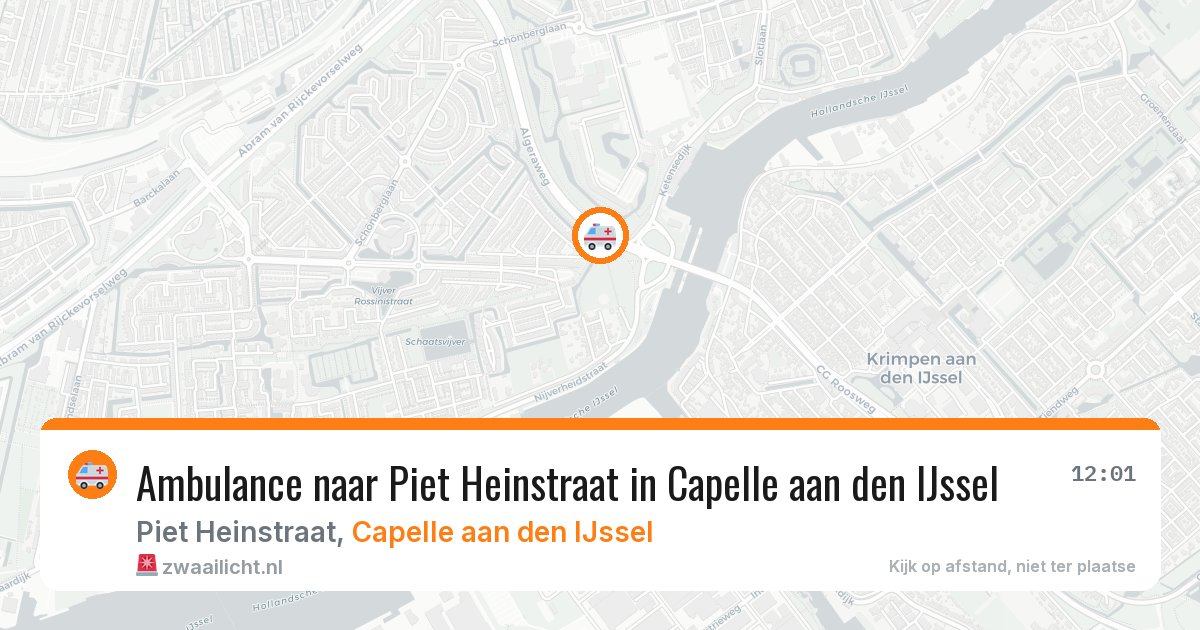 Ambulance naar Piet Heinstraat in Capelle aan den IJssel — 23 jun 2026