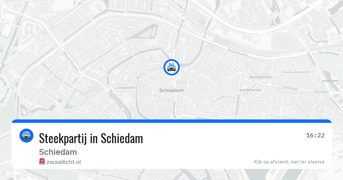 Steekpartij in Schiedam — 7 jun 2026
