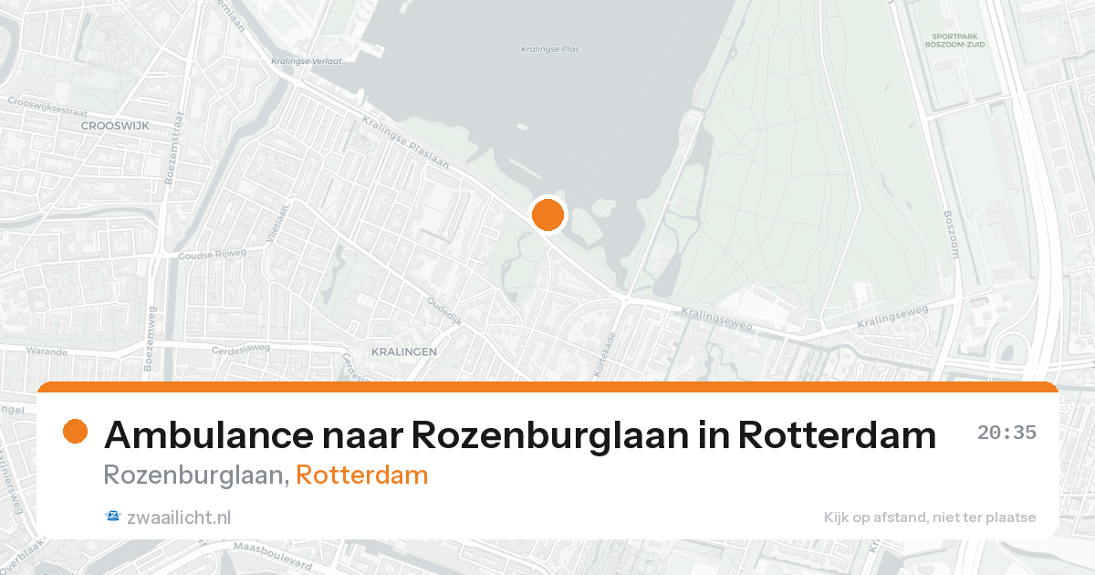 Ambulance naar Rozenburglaan in Rotterdam — 31 jan 2026