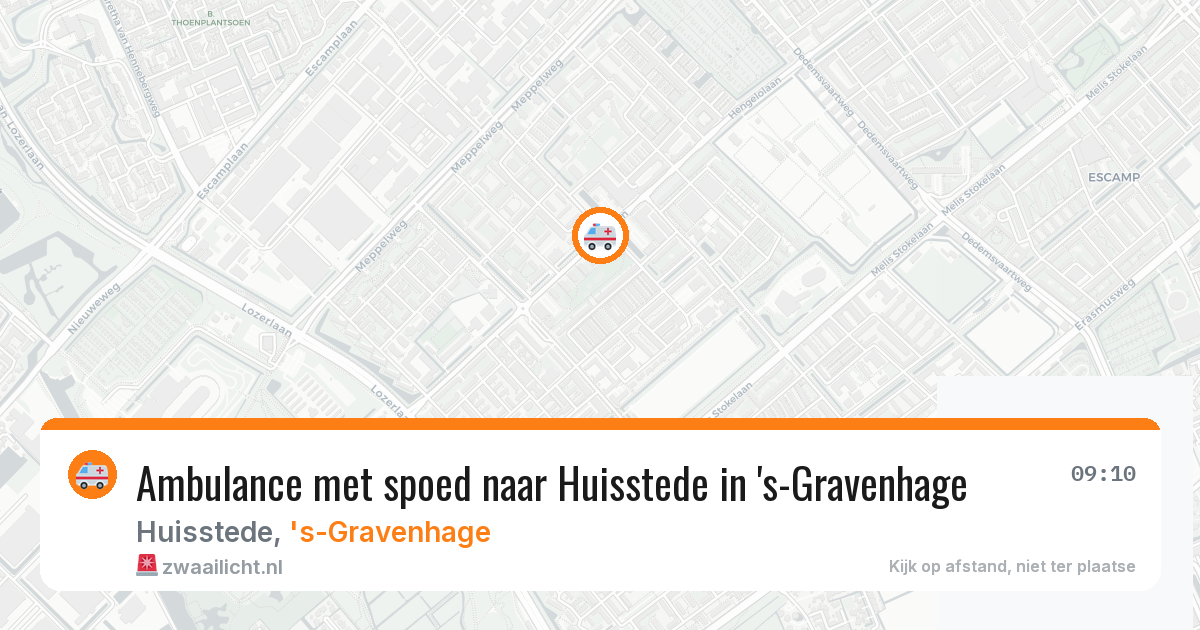 Ambulance met spoed naar Huisstede in 's-Gravenhage — 1 jun 2026