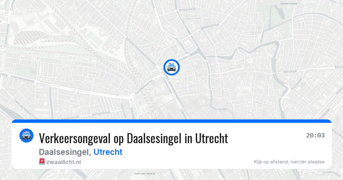 Verkeersongeval op Daalsesingel in Utrecht — 25 apr 2026