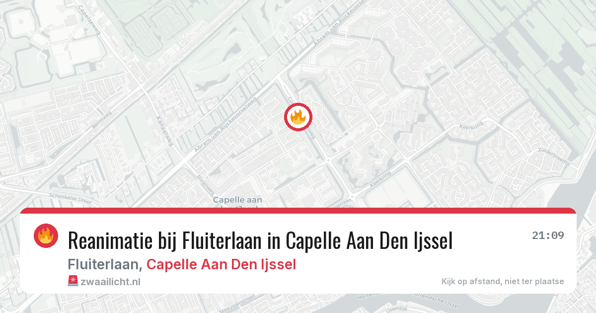 Reanimatie bij Fluiterlaan in Capelle Aan Den Ijssel — 1 apr 2026