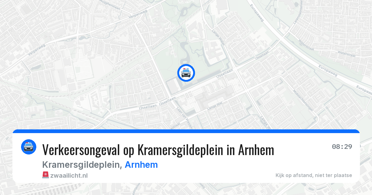 Verkeersongeval op Kramersgildeplein in Arnhem — 9 jul 2026