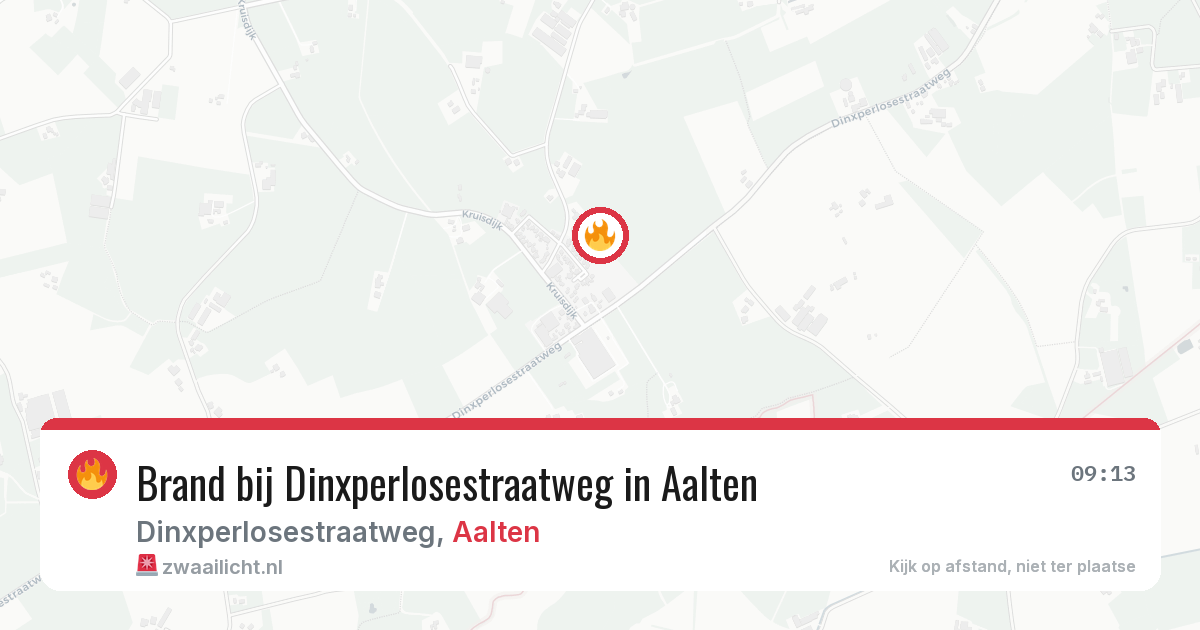 Brand bij Dinxperlosestraatweg in Aalten — 28 jun 2026