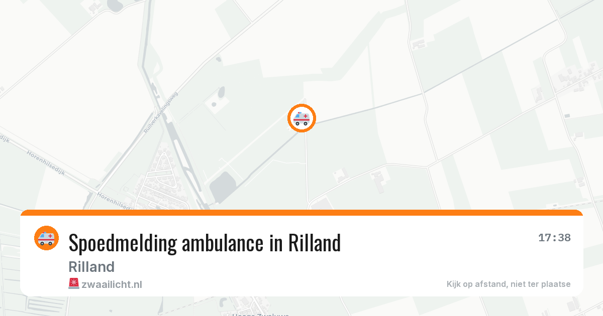 Spoedmelding ambulance in Rilland — 19 jan 2026