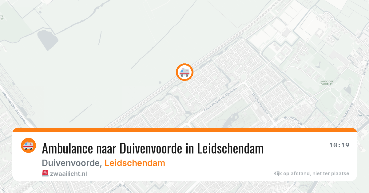 Ambulance naar Duivenvoorde in Leidschendam — 13 aug 2026