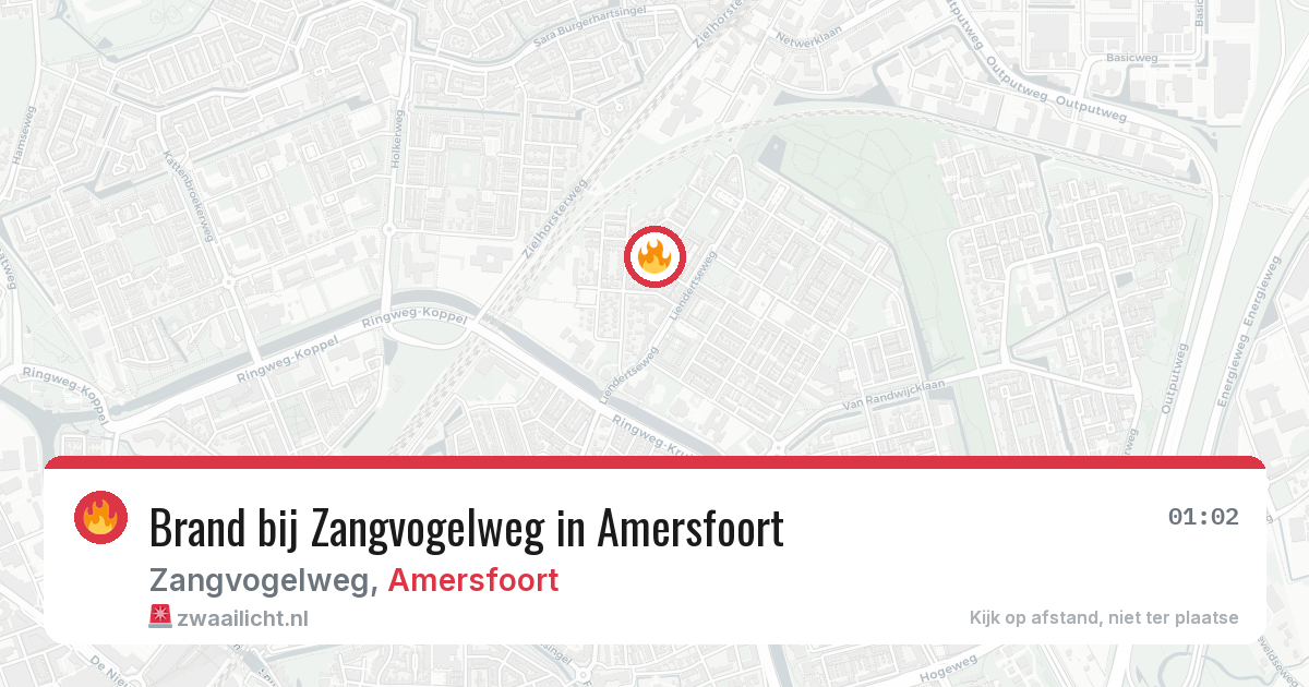 Brand bij Zangvogelweg in Amersfoort — 7 jul 2026