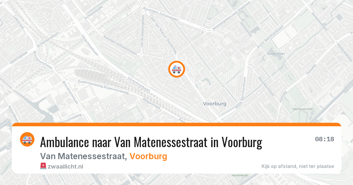 Ambulance naar Van Matenessestraat in Voorburg — 7 jul 2026