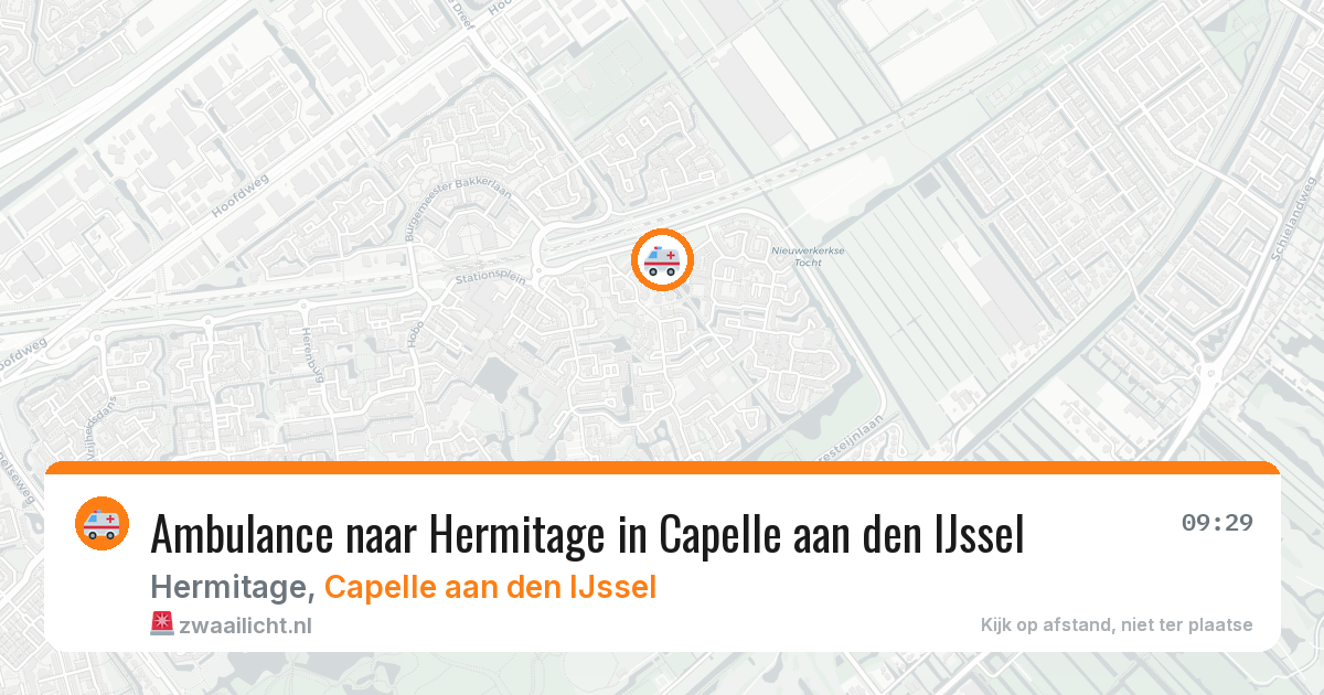 Ambulance naar Hermitage in Capelle aan den IJssel — 6 jul 2026