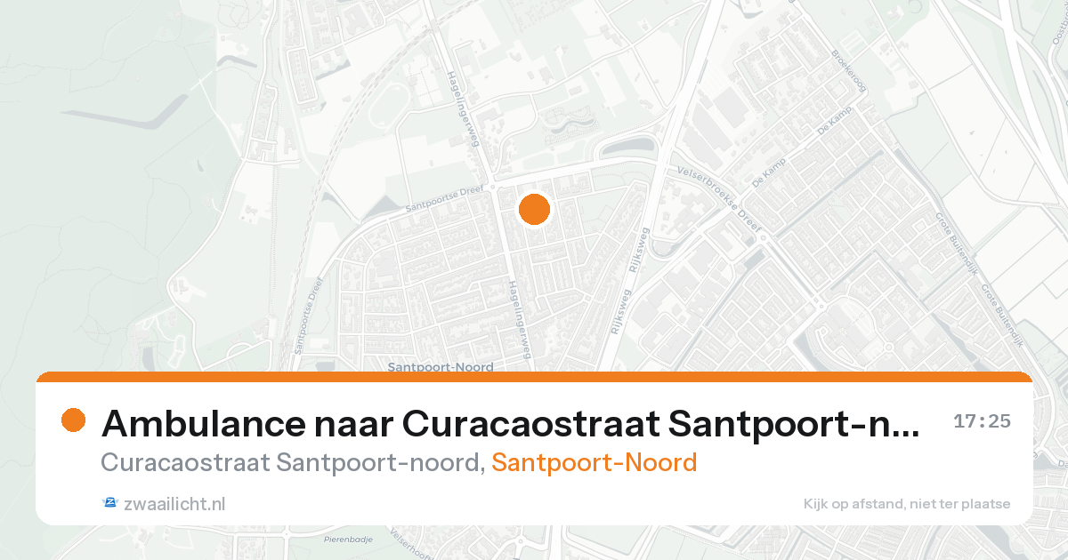 Ambulance naar Curacaostraat Santpoort-noord in Santpoort-Noord — 30 jan 2026
