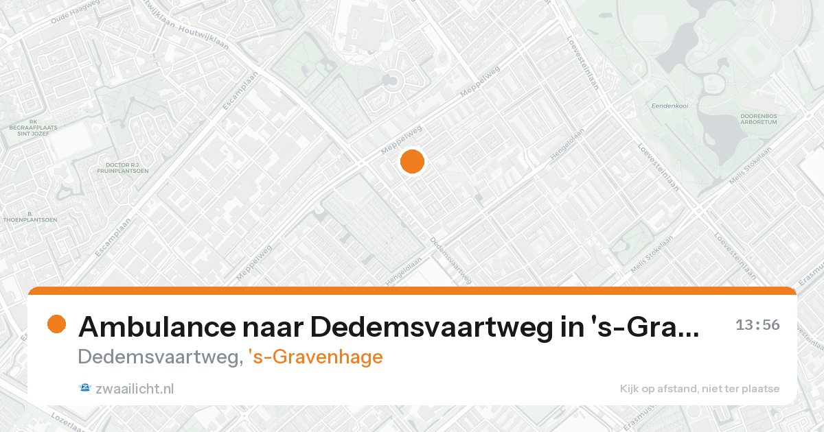 Ambulance naar Dedemsvaartweg in 's-Gravenhage — 24 aug 2026