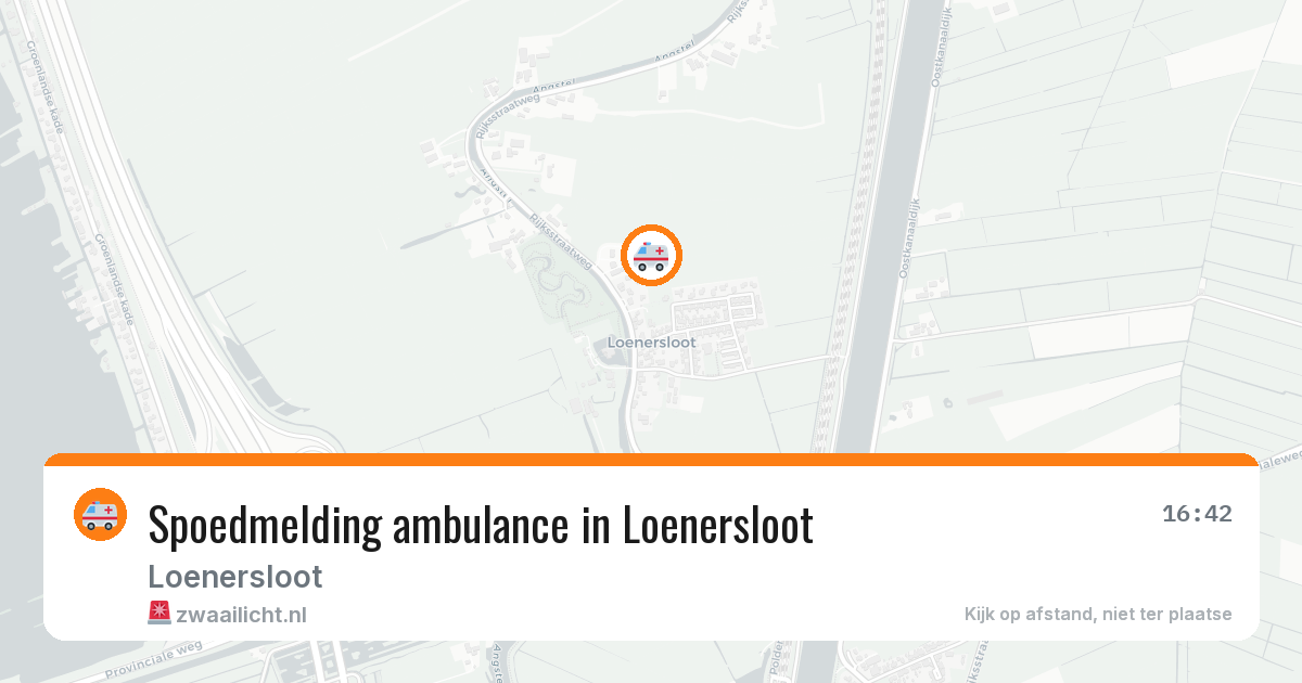 Spoedmelding ambulance in Loenersloot — 31 jul 2026