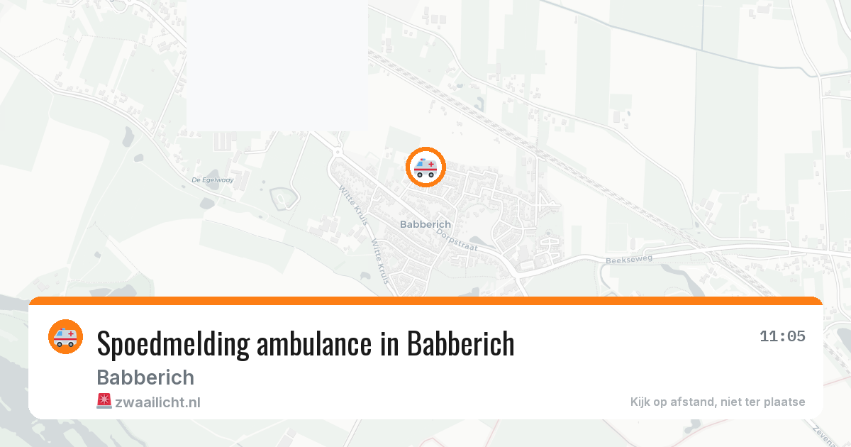 Spoedmelding ambulance in Babberich — 31 jul 2026