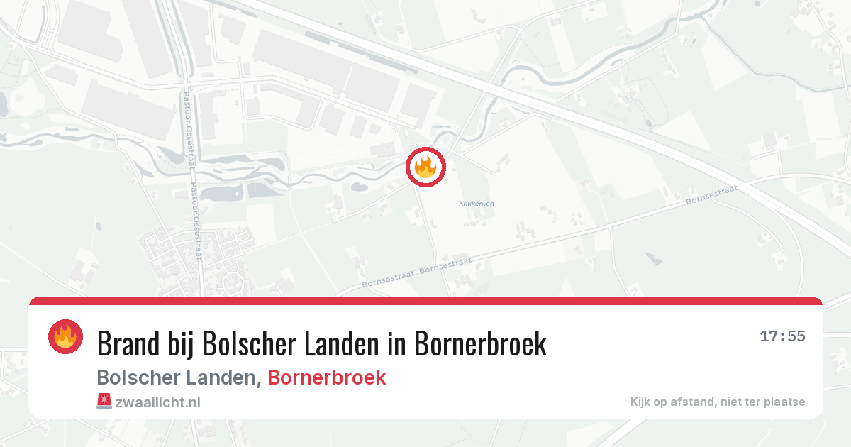 Brand bij Bolscher Landen in Bornerbroek — 29 mei 2026