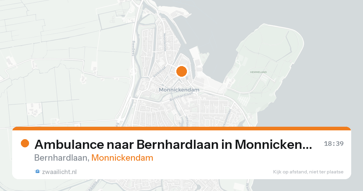 Ambulance naar Bernhardlaan in Monnickendam — 29 mei 2026