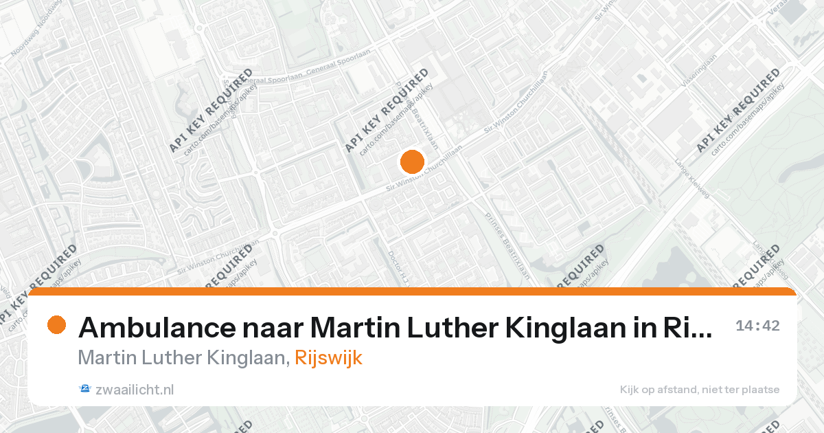 Ambulance naar Martin Luther Kinglaan in Rijswijk — 26 aug 2026