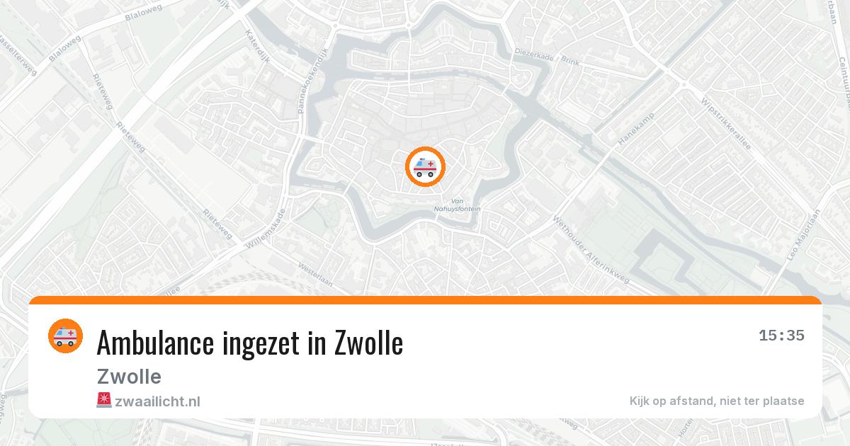 Ambulance ingezet in Zwolle — 15 jul 2026