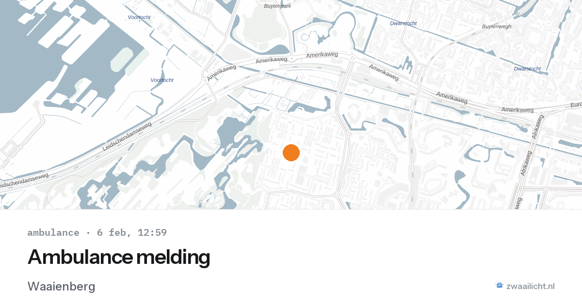 Ambulance melding — 6 feb 2026