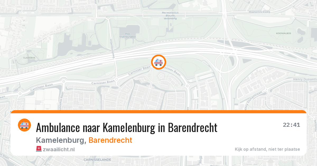 Ambulance naar Kamelenburg in Barendrecht — 26 apr 2026