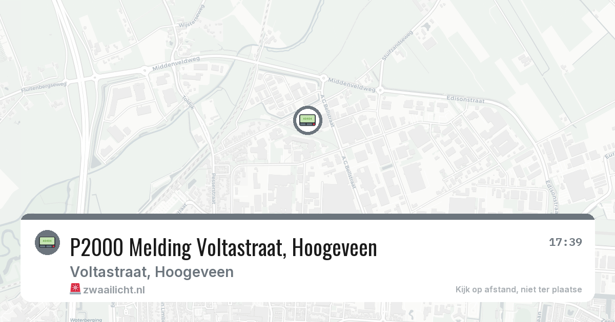 P2000 Melding Voltastraat, Hoogeveen — 22 mrt 2026