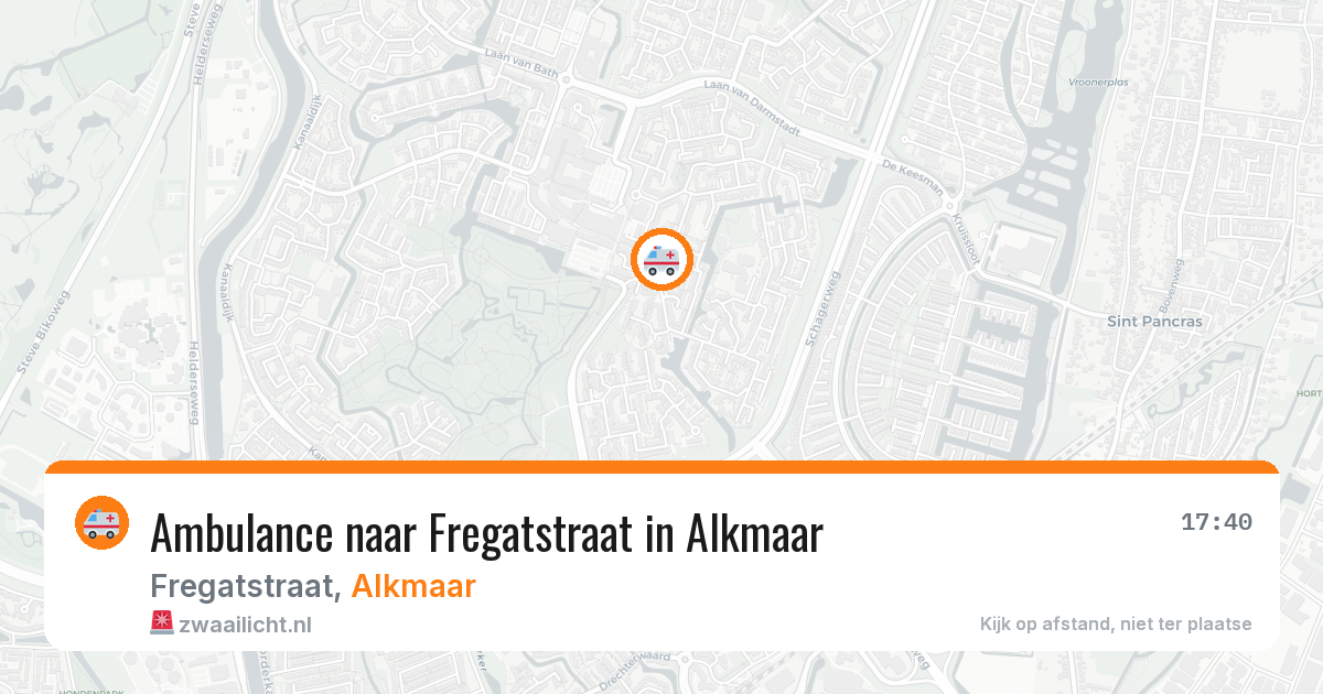 Ambulance naar Fregatstraat in Alkmaar — 30 mei 2026