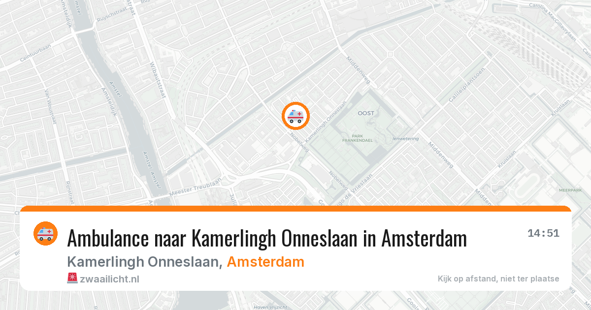Ambulance naar Kamerlingh Onneslaan in Amsterdam — 21 mei 2026
